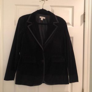 Coldwater Creek black velvet blazer
